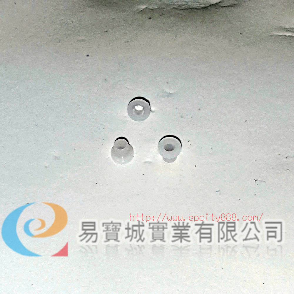 塑膠T型墊片(白長)  |螺絲鼻墊 	|墊片套管