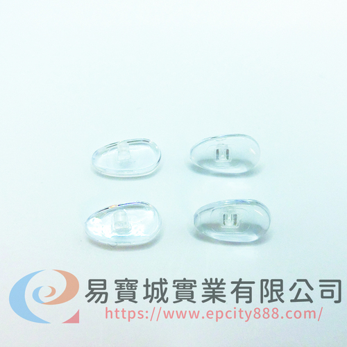 透明環保鼻墊(小)不分RL  |螺絲鼻墊 	|塑膠鼻墊