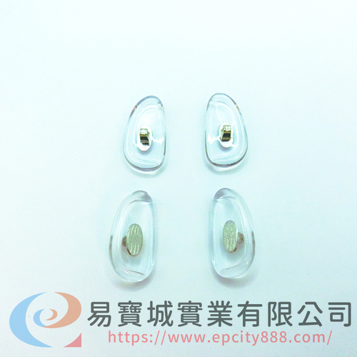 環保鼻墊(大)分RL(銀)  |螺絲鼻墊 	|塑膠鼻墊