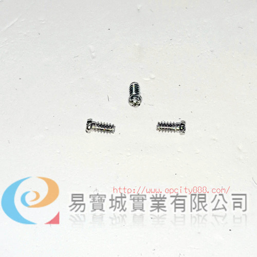 螺絲M1.4*4.0mm(純鐵.機械牙)  |螺絲鼻墊 	|螺絲