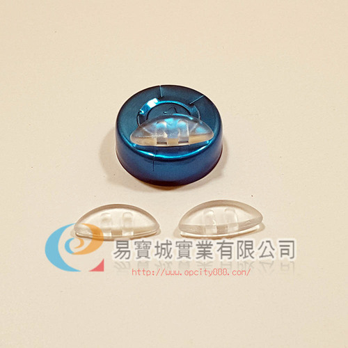 半圓雙孔鼻墊  |螺絲鼻墊 	|矽膠鼻墊