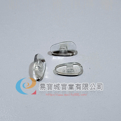 透明塑鼻墊坎入(小)不分RL  |螺絲鼻墊 	|塑膠鼻墊