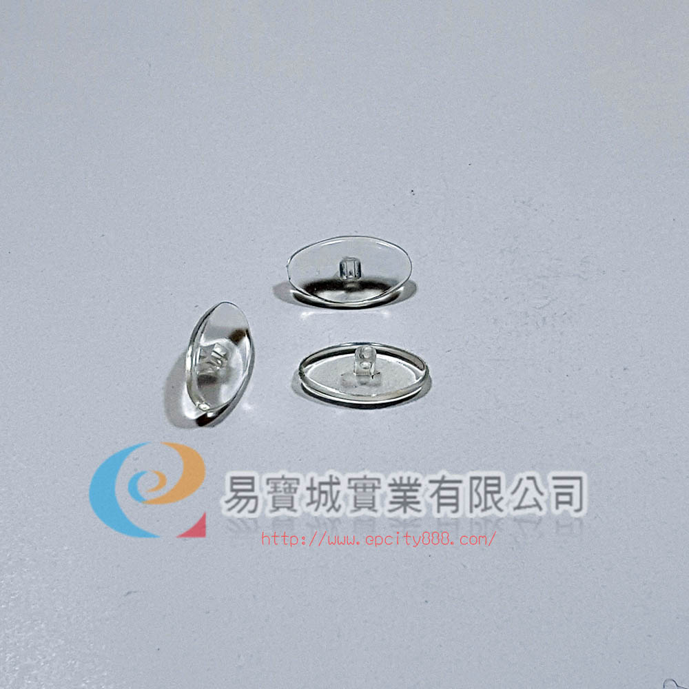 橢圓鼻墊(全透明)  |螺絲鼻墊 	|塑膠鼻墊