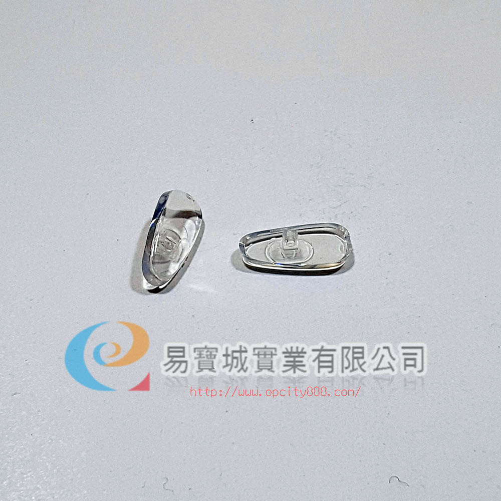 全透明鼻墊半軟(小)  |螺絲鼻墊 	|塑膠鼻墊
