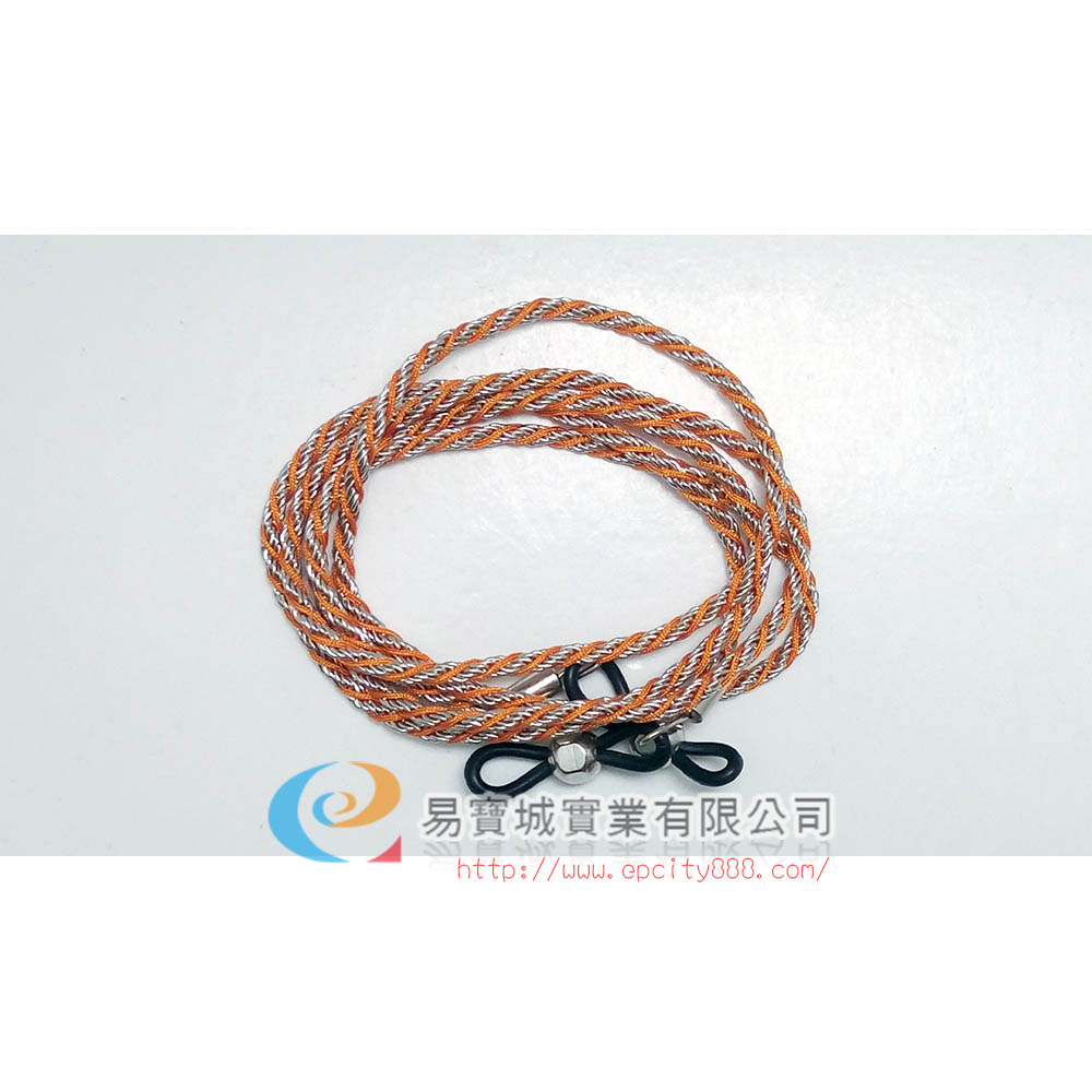 千喜鍊(橘/銀)  |眼鏡鍊|金屬鍊