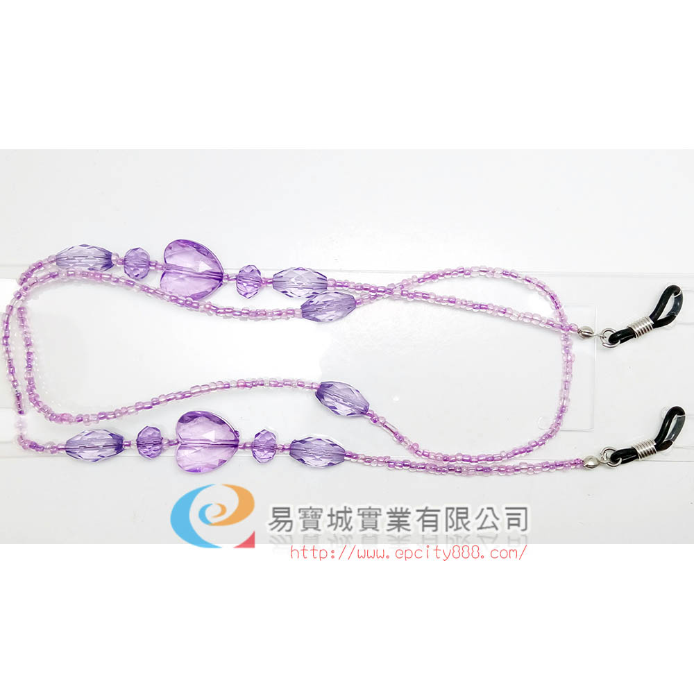 飾品珠鍊(紫)  |眼鏡鍊|飾品鍊