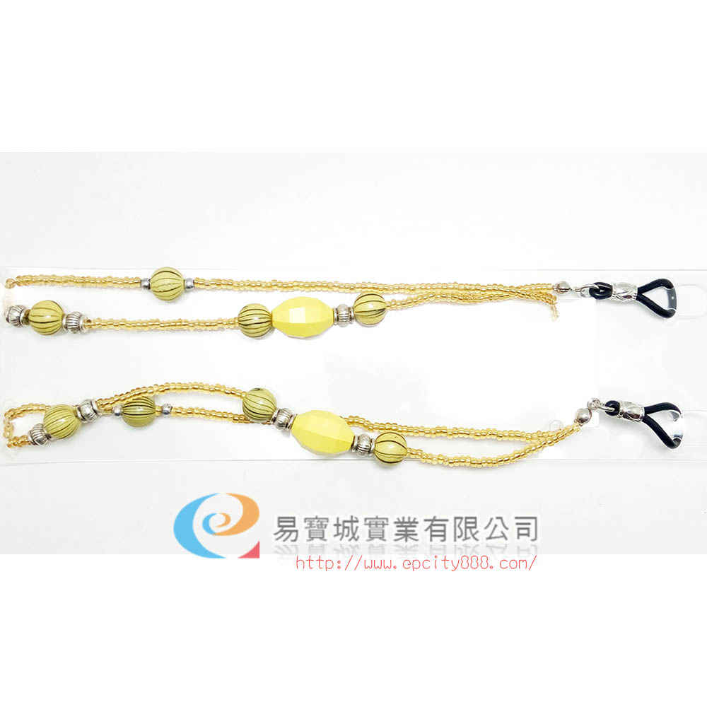 飾品珠鍊(黃)  |眼鏡鍊|飾品鍊