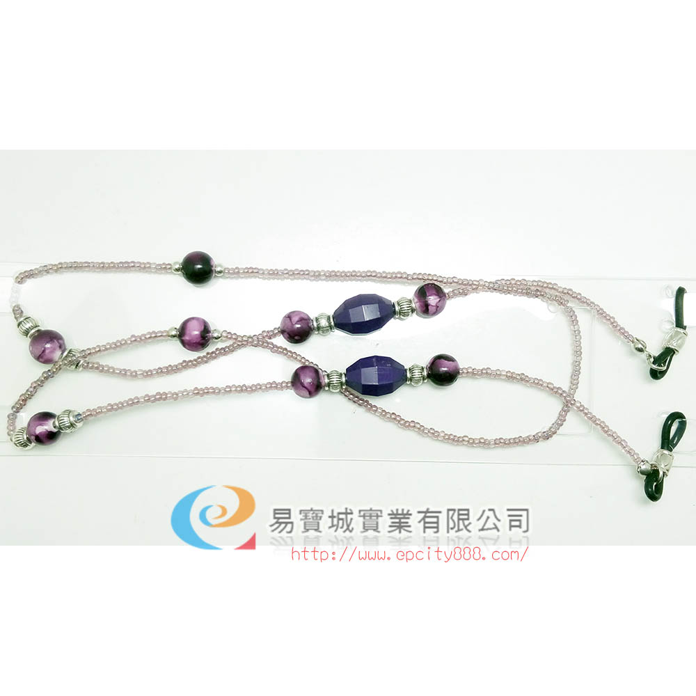 飾品珠鍊(紫)  |眼鏡鍊|飾品鍊