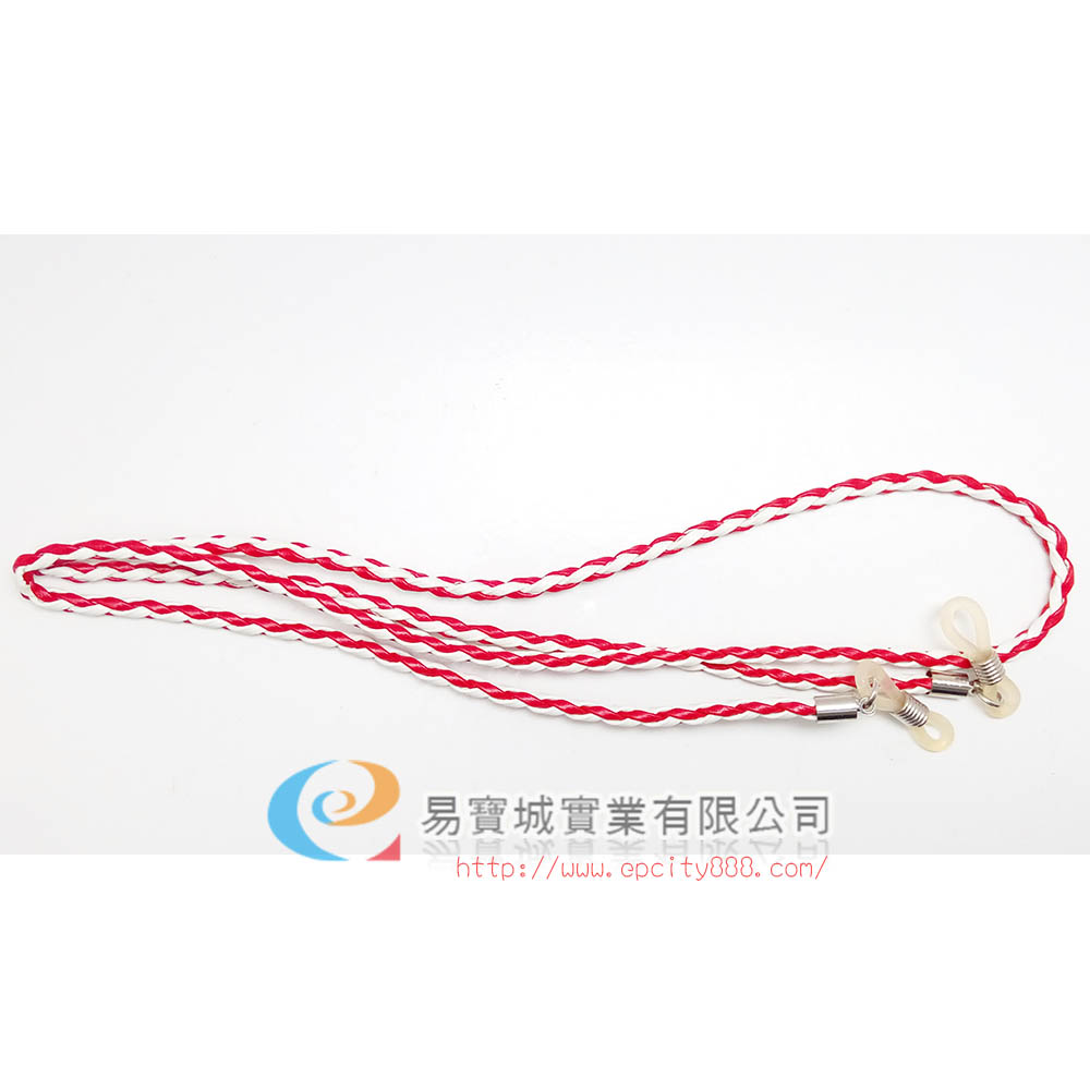 皮革眼鏡鍊(紅)  |眼鏡鍊|皮繩鍊