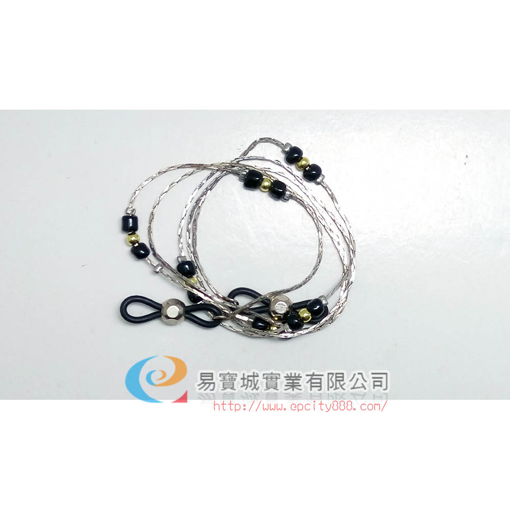 金屬彩珠眼鏡鍊(F)  |眼鏡鍊|金屬鍊